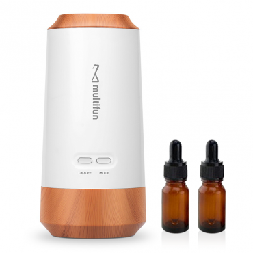 multifun 無水式木紋香薰油霧化機 (附雙香薰油空瓶版)